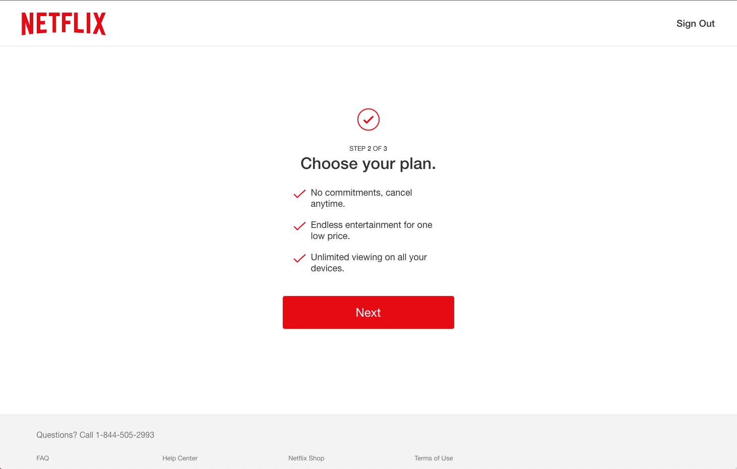 Netflix: Choose Your Plan