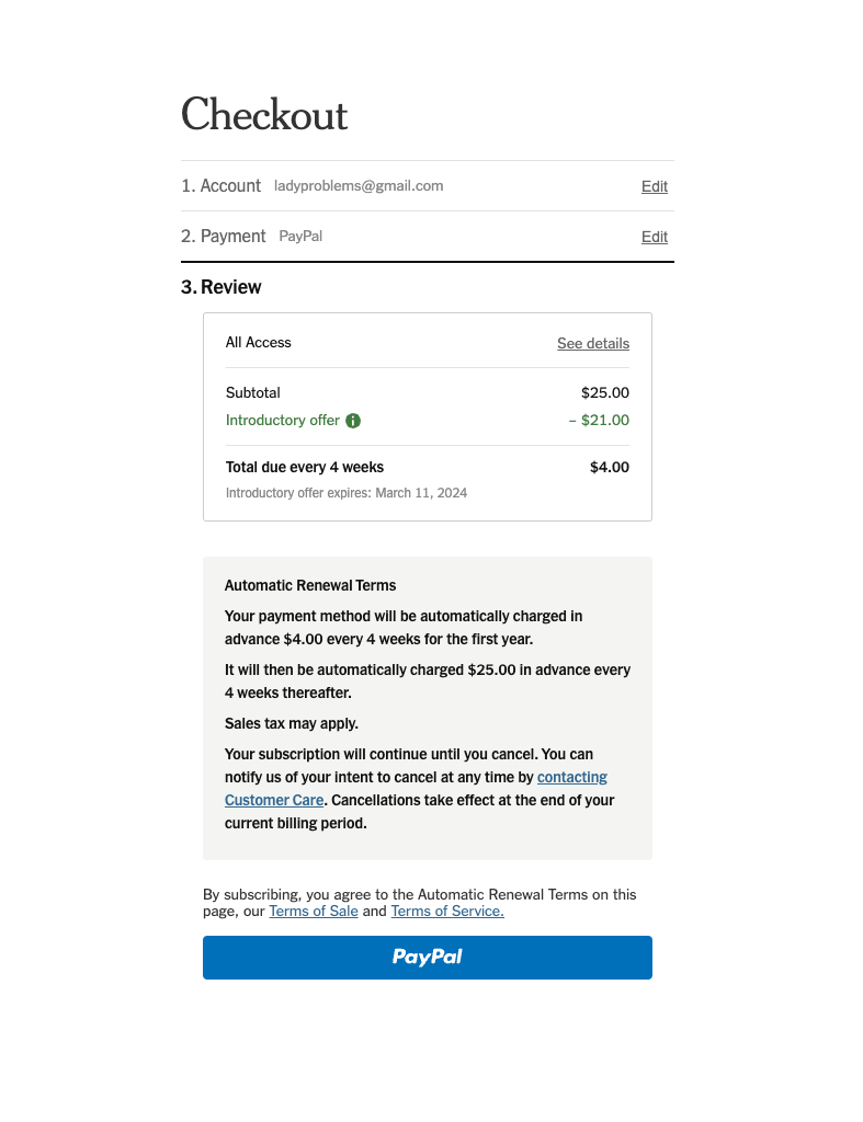 New York Times Subscription Options