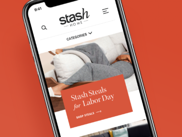 StashHome.com on smartphone